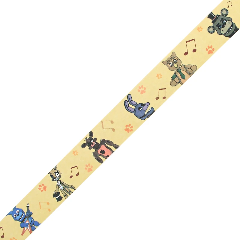 CA609 «Five Nights at Freddy's», «пять ночей лента Washi Diy Скрапбукинг ремесла клей Бумага малярный скотч набивным рисунком Стикеры наклейки 1 шт