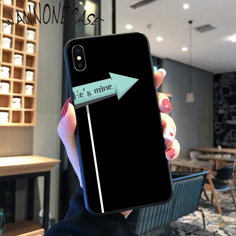 Beberapa Priting Dia Ini Milikku DIY Dicat Ponsel Case untuk iPhone 8 7 6 6S Plus X XS MAX 5 5S SE XR 11 11pro Promax Ponsel