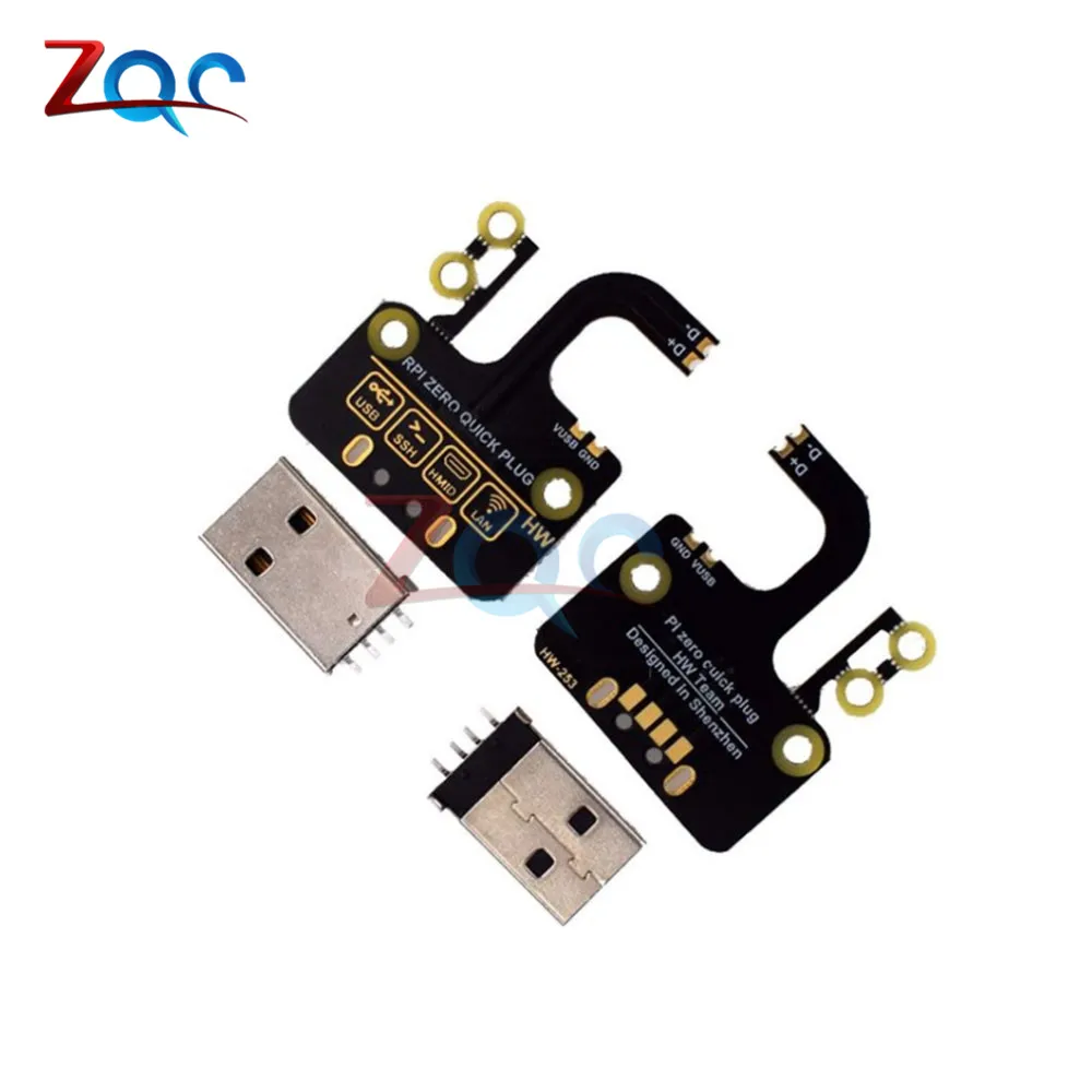 Raspberry Pi Zero W Micro USB для type A плата адаптера расширения источник питания|Детали и