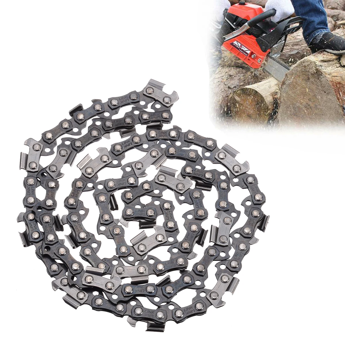 

14" 3/8 LP Chainsaw Saw Chain Blade Pitch 0.050 Gauge 52 Drive Links Blade Saw Chains Wood Cutting Chainsaw