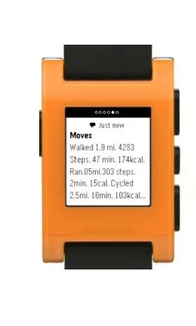 Оранжевый ZycBeautiful для Pebble классические электронные бумажные умные часы многофункциональные Pebble спортивные часы 5-атм водонепроницаемые умные часы - Цвет: Оранжевый