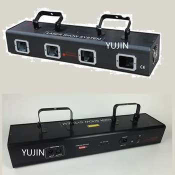 

4pcs/lot DMX512 Professional DJ Home Party Show Bar Holiday 4 len RG Scan Laser
