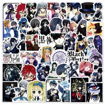 

50Pcs/Set Anime Black Butler Stickers For Kids Luggage Laptop Motorcycle Skateboard Bicycle Stationery Kuroshitsuji Stickes