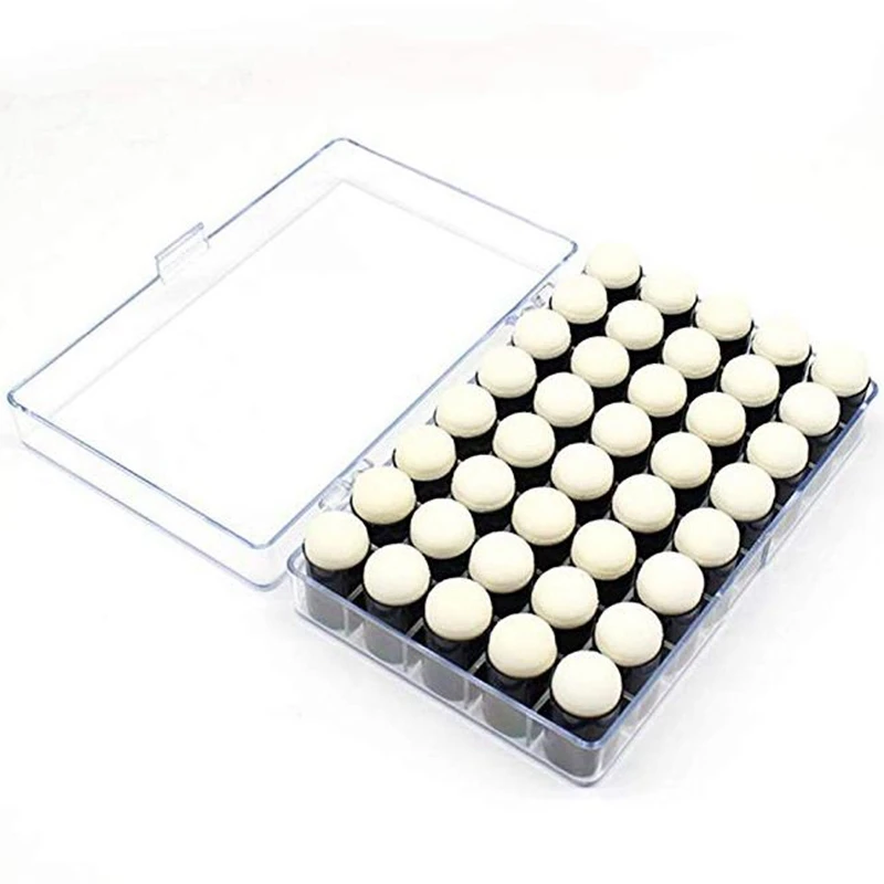 HLZS-40Pcs губка-подушечка на палец для рисования чернильный коврик для тиснения кисти чехол для рукоделия художественные инструменты с коробкой для офиса и школы Darwing Diy Craft