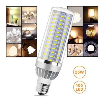 

Super Bright Corn Light Bulb E27/E26 Garage Large Area Lighting Factory LED Corn Light Corn Bulb 25W 105LED Crystal Lamp Barn