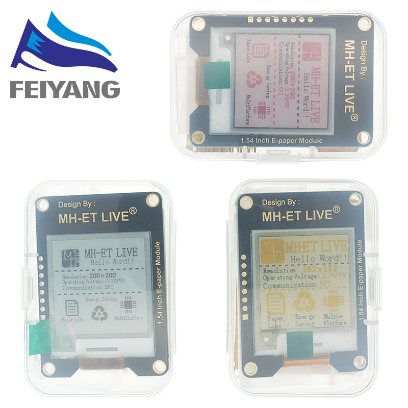 MH ET LIVE 1 54 дюймов Epaper модуль E paper Ink EInk дисплей экран SPI поддержка Global/часть для Arduino