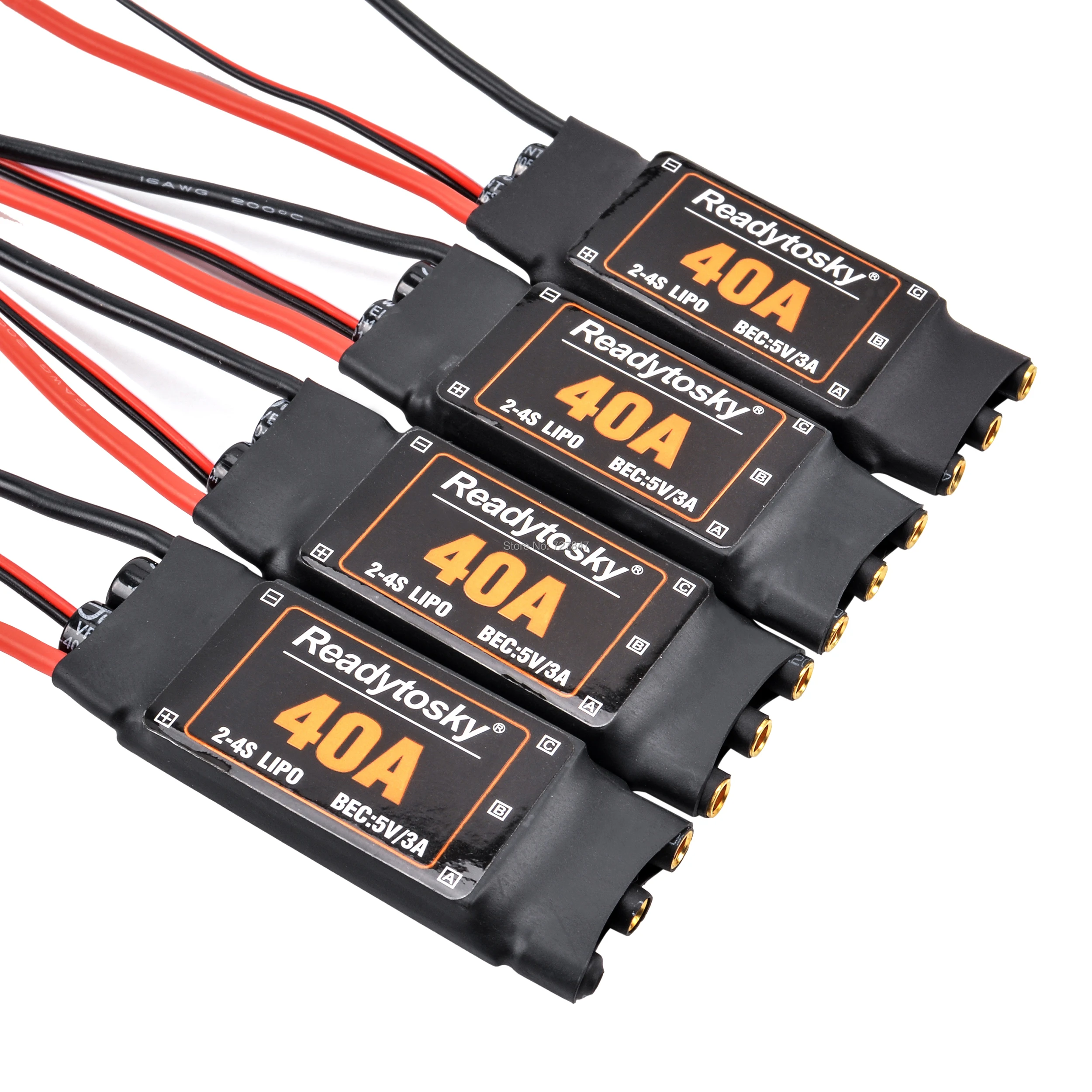 40A 40AMP 2-3S Brushless ESC Speed Control 5V 3A BEC for RC Airplane Parts 