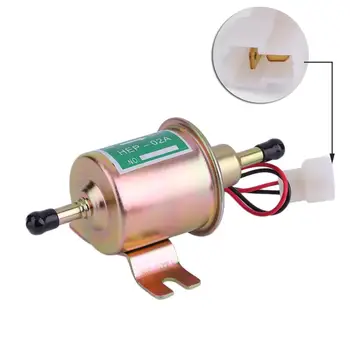 

(From ES)12V Fuel Pump Universal Inline Electric Pump Low Pressure Car Engines Portable Vehicle Fuel Delivery Accessories