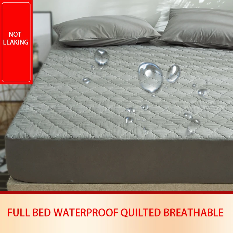 

Waterproof Mattress Pad Cover 1pcs Thickened Cotton Dustproof Breathable Washable Mattress Protector For Bed Mattress