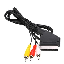 1,8 м RGB Scart до 3 RCA Аудио Видео кабель для nintendo NES высокое качество