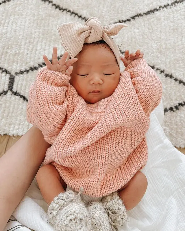 Pullover Sweatshirt Blouse Winter Baby Clothes Infant Knit Sweater