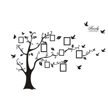 

Large Black Memory Tree Photo Tree 3D Wall Sticker Translucent Film Waterproof Environmental Protection
