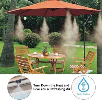 

Outdoor Misting Cooling System Kit Waterring Irrigation Mister Home Courtyard Spray Cooling Kit For Cooling Garden Watering Kits