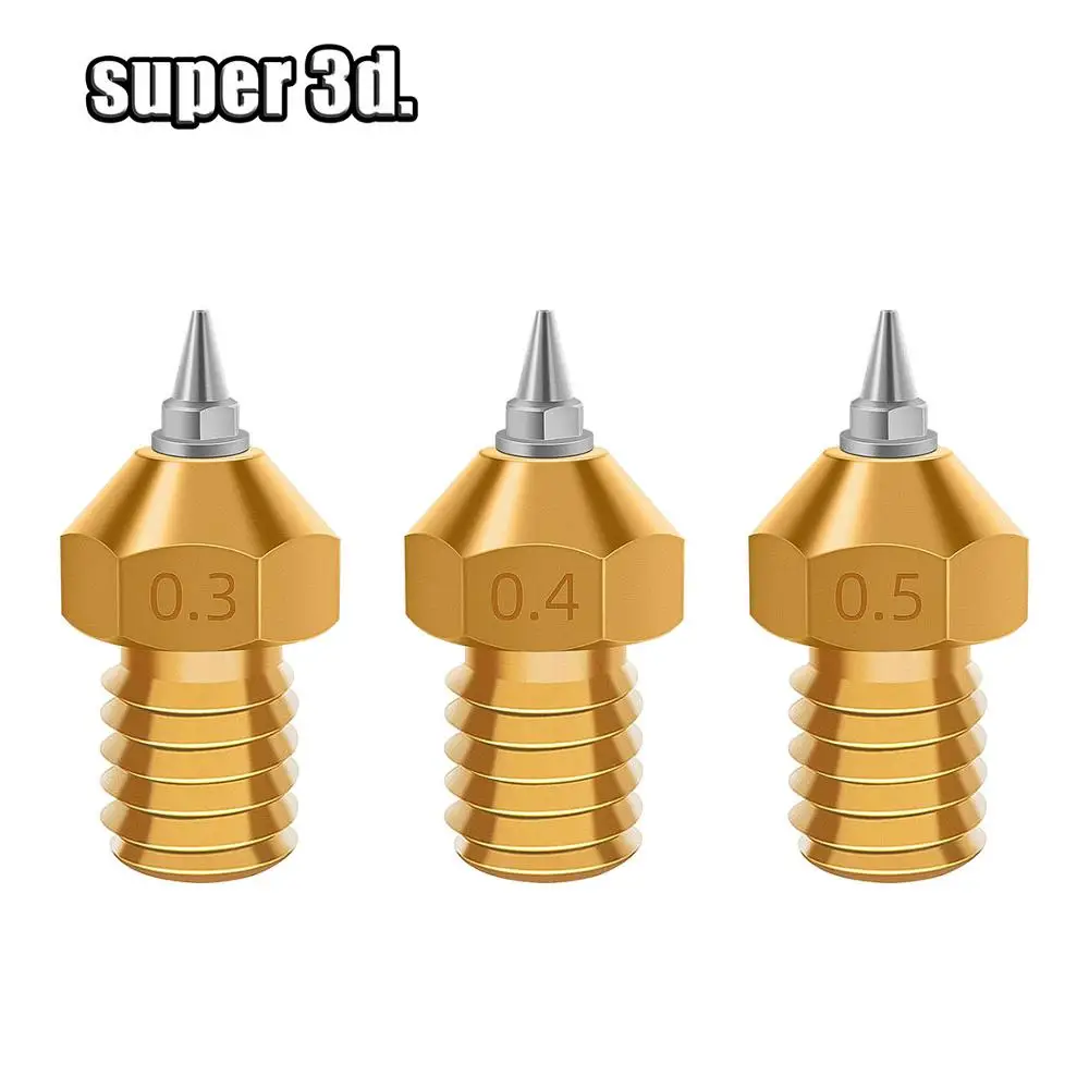 3D Printer Part M6 V6 Airbrush Nozzle Adapter Set 0 2 0 3 0 4 0 4