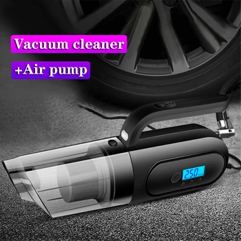 

Electric Air Pump Tyre Inflators Hand-Held 4 in 1 LED Lighting Car Vacuum Cleaner Automatic Portable Car Vacuum Cleaner Air Pump