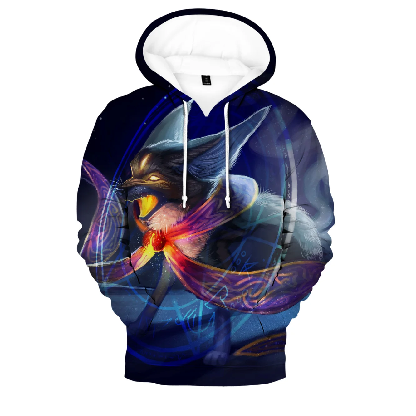 Толстовка унисекс с 3D принтом Модный свитшот дикими животными лиса пуловер