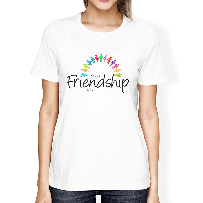 Модная Летняя женская футболка с надписью дружбы 2019|Футболки| |