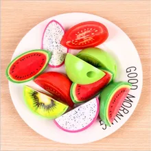 1 шт., корейская мода, точилка для карандашей в форме фруктов, креативная точилка для карандашей, милая точилка для карандашей с арбузом, милый кавайный школьный товар