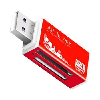 

4 in 1 Micro USB 2.0 Memory Card Reader usb Adapter for Micro SD card TF M2 MMC MS PRO DUO Card Reader