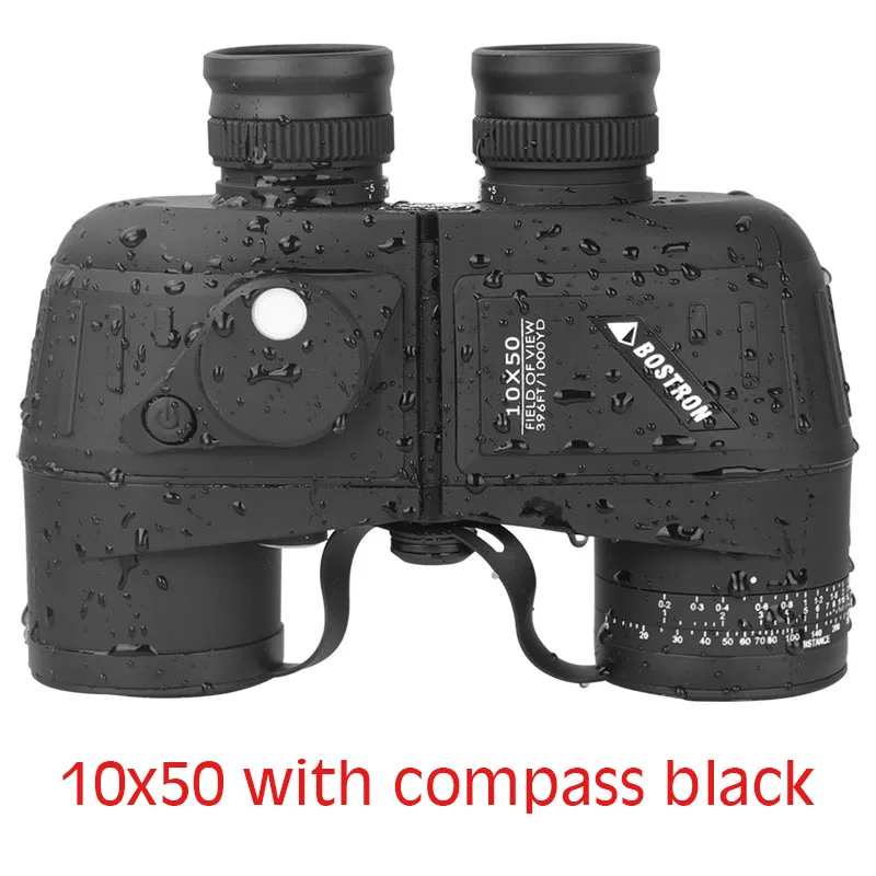 

New Compass Military Binoculars 10x50 Night Vision Stable Rangefinder Navigation Telescope Hunting HD Nitrogen-filled waterproof