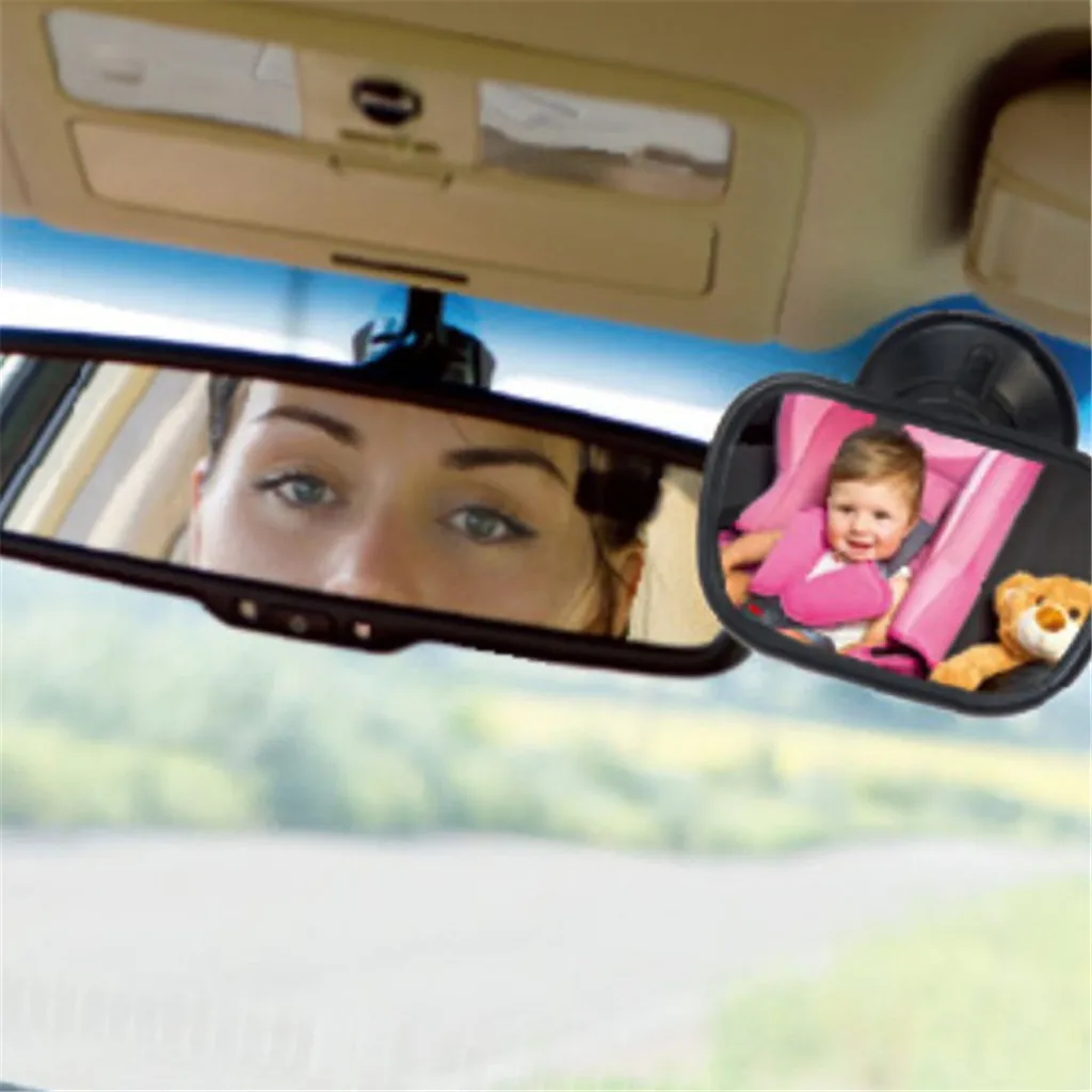 Baby Car Mirror - For Rear Facing Car Seats - Easily View Infant Toddler