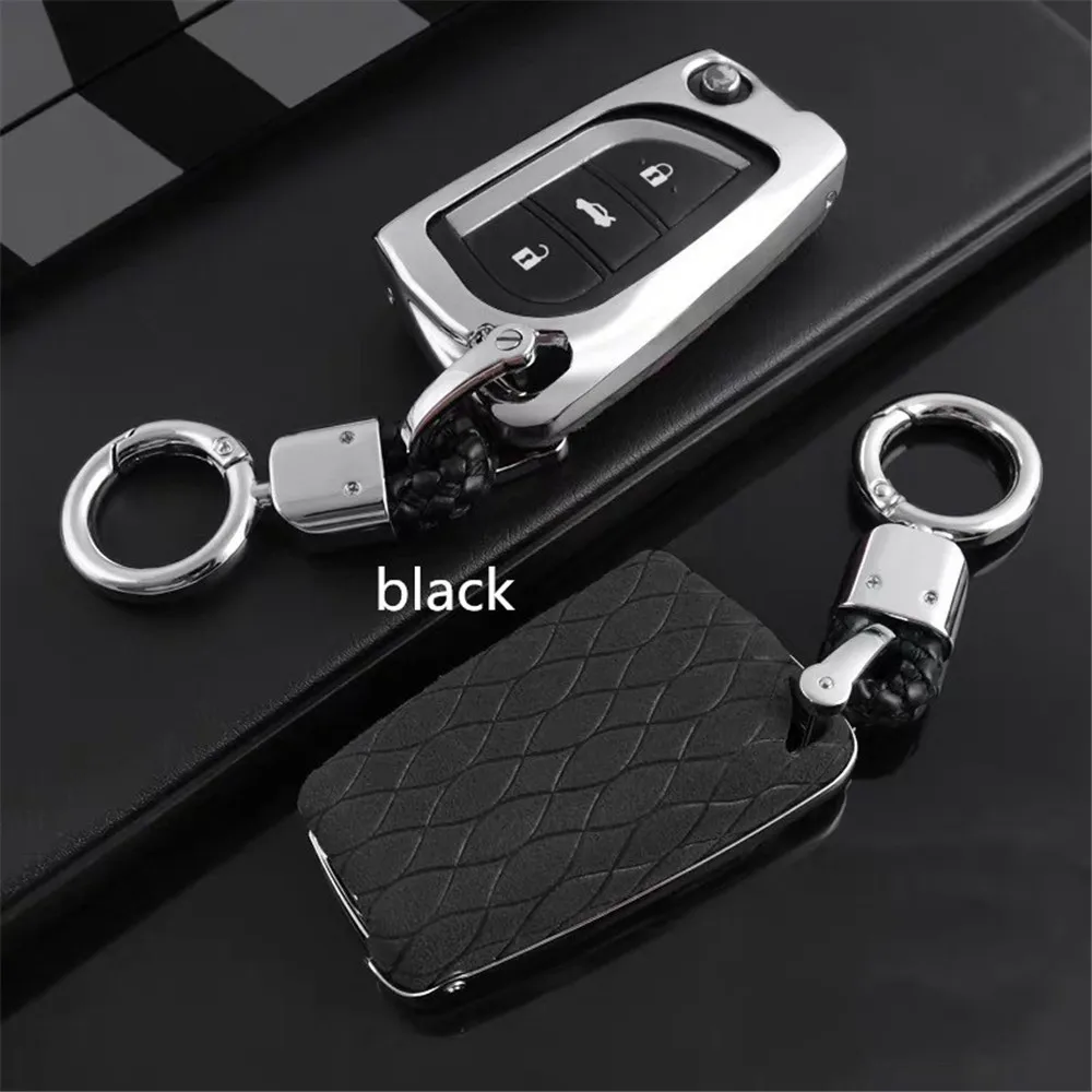 

Cover Key Fob Case Protector Galvanized Alloy For Toyota Auris Corolla Avensis Verso Yaris Aygo Scion TC IM 2015 2016
