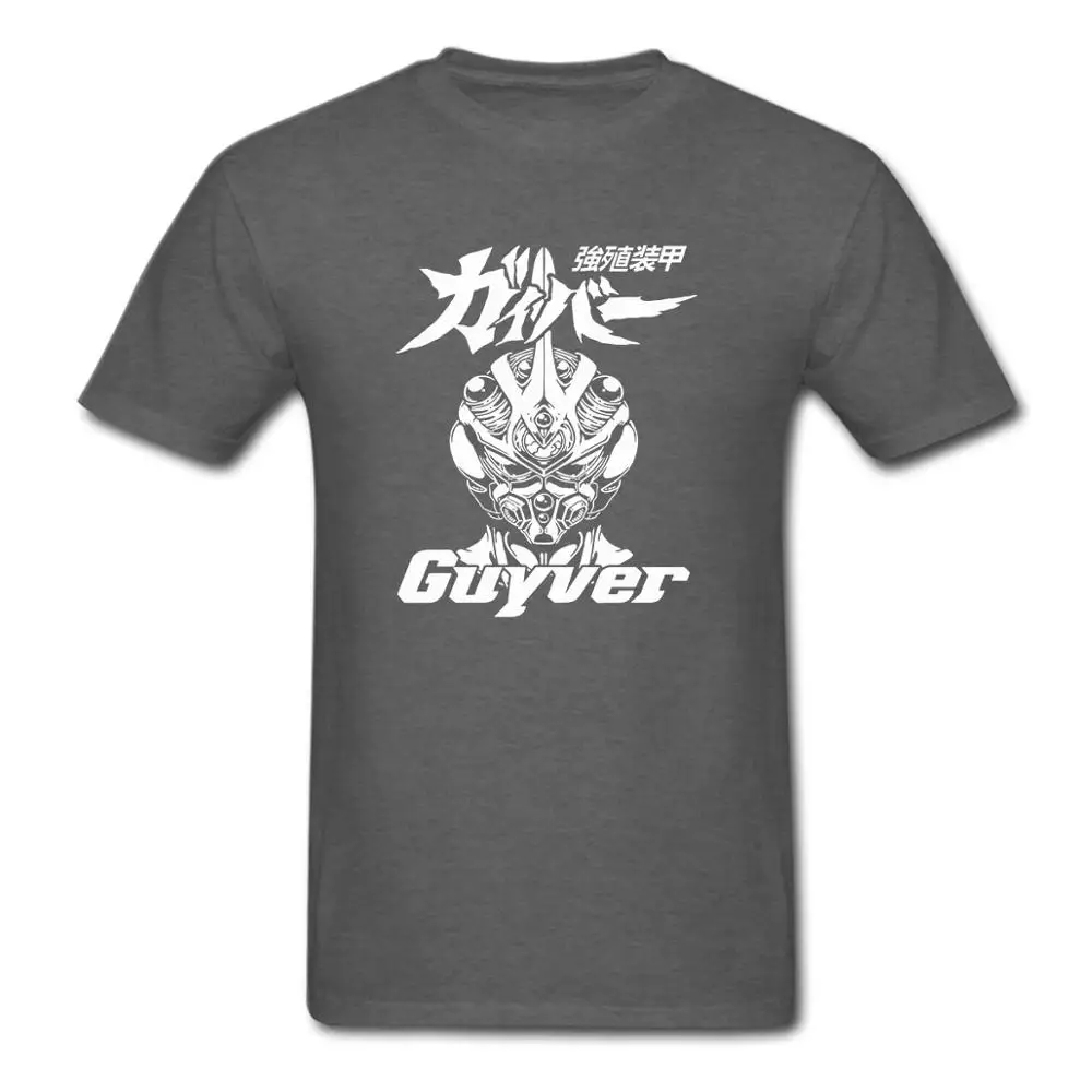 Guyver Bio Booster Armour футболка с логотипом hight высокое качество Япония Ретро старые футболки с аниме рисунком США размер - Цвет: Темно-серый
