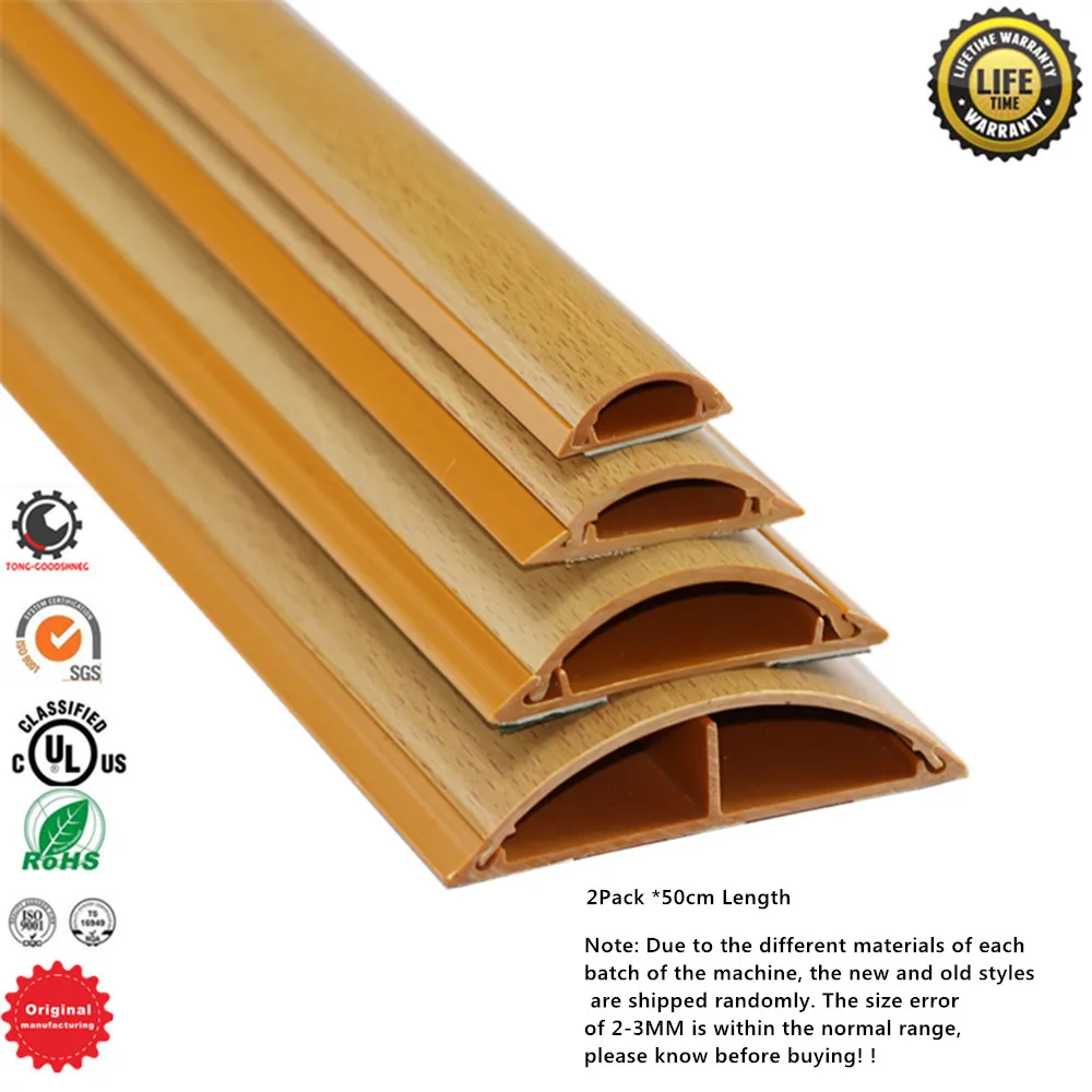 

Overfloor Cord Protector PVC Duct Floor Cord Cover Plastic Wire Cover Cable Trunking Cable Raceway Hide Cables