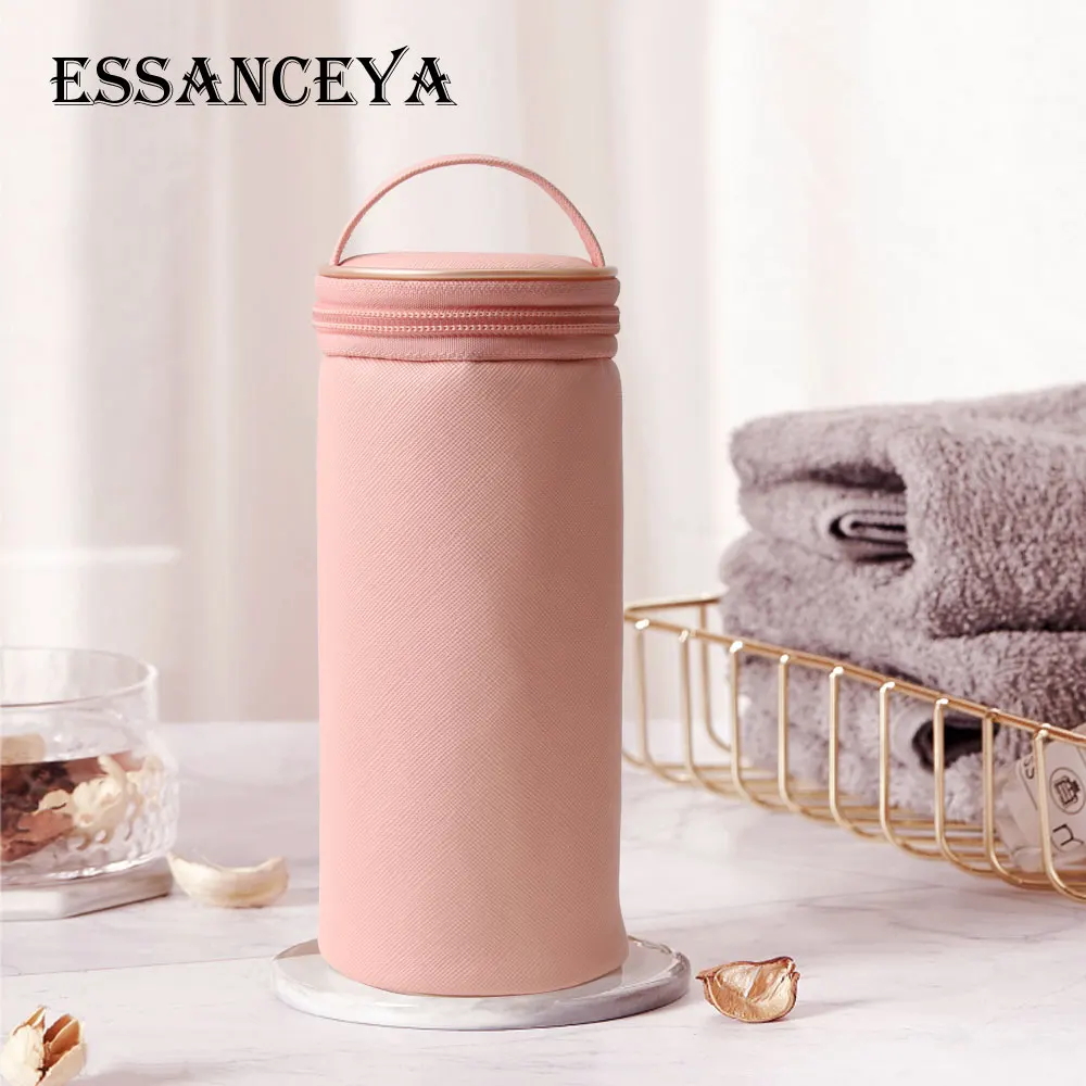 ESSANCEYA дорожный держатель для кистей для макияжа из искусственной кожи, сумки для хранения, пустой держатель, косметический чехол для кистей, органайзер для кистей, инструменты для макияжа