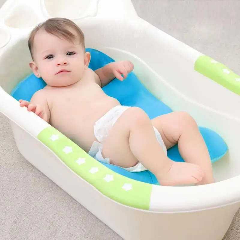 Детская переносная люлька для душа, детский коврик для ванной, Нескользящая Ванна для новорожденных, безопасное сиденье для купания