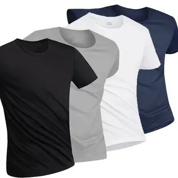 

Men Gym Sports Quick-dry Fitness Bodybuilding T Shirt Sweatshirts Basic Tee Top