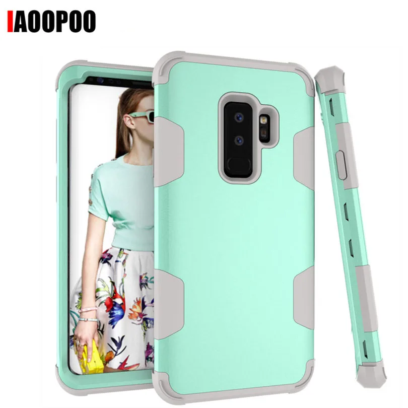Heavy Duty Shock Drop proof Case for Samsung Galaxy Note 10 Plus S10 S9 S8 TPU + PC 3-Layers Full-Body Cover Phone Shell S901 | Мобильные