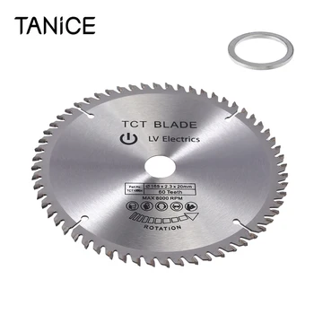 

TANiCE Cutting Tool Saw Blade 165mm 60T 16mm Bore TCT Circular Saw Blade Disc Wood Cutting Disc For Dewalt Makita Bosch