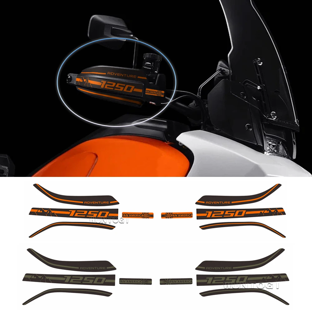 

New Motorcycle Accessories Handguard Windshield Protection Sticker For PANAMERICA 1250 PAN 1250 PAN AMERICA 1250 S 2021 2022