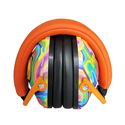 ZOHAN Kid Ear Protection Baby Noise Earmuffs Noise Reduction Ear Defenders earmuff for children Adjustable nrr 25db Safety Orange