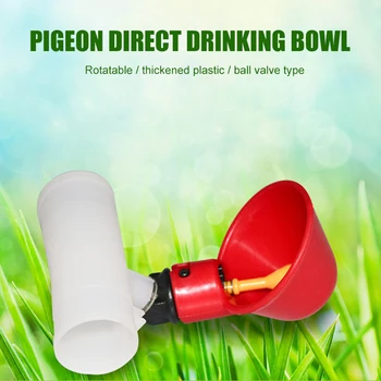 

Quail Hens Chicks Bird Water Bowl Eco-Friendly House Type Drinking Bowl PP Plastic Pigeon Automatic Drinking Fountain