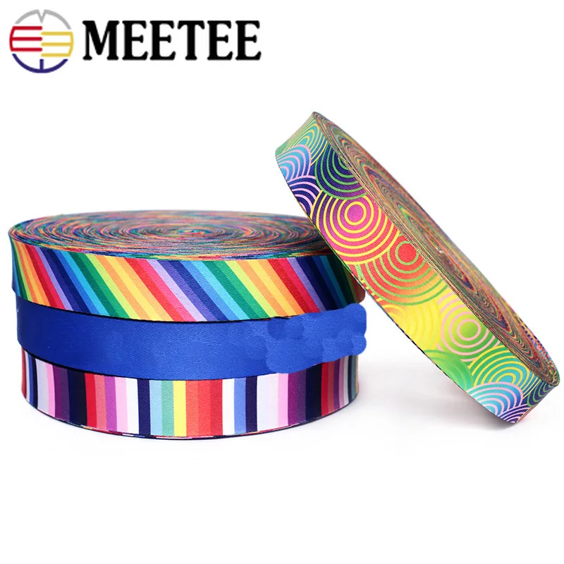 Meetee 5 метров 38 мм модный принт этнический жаккардовый ремень лента DIY текстиль