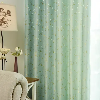 

Light-shielded Curtains with Small Fragments and Fresh Pastoral Curtains with Jacquard Screen for Living Room for Bedroom