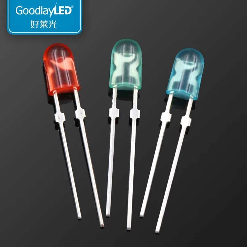1000PCS 3x4x6mm oval colored short leg lamp bead light-emitting diode LED | Лампы и освещение