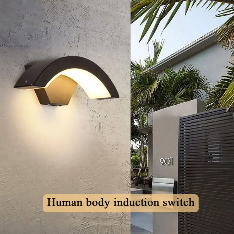 Водонепроницаемый светодиодный настенный светильник для крыльца Уличное бра с