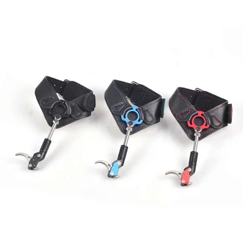 

New Style-Hooking Type Wrist Strap Release Aid Aluminium Alloy CNC for Making Genuine Leather Wrist Strap Comfortable Adjustable
