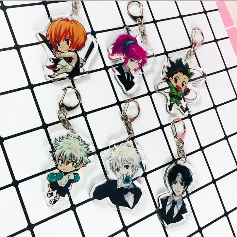 Аниме HUNTER X Killua Irumi Hisoka Милая акриловая фигурка кулон брелок Коллекционная модель
