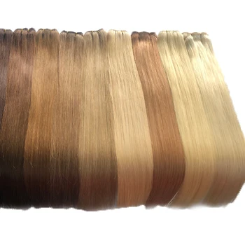 

Toysww Double Drawn Brazilian Hair Weave Bundles 18"-24" Straight Flat Weft Human Hair Bundles 100g Per Pack