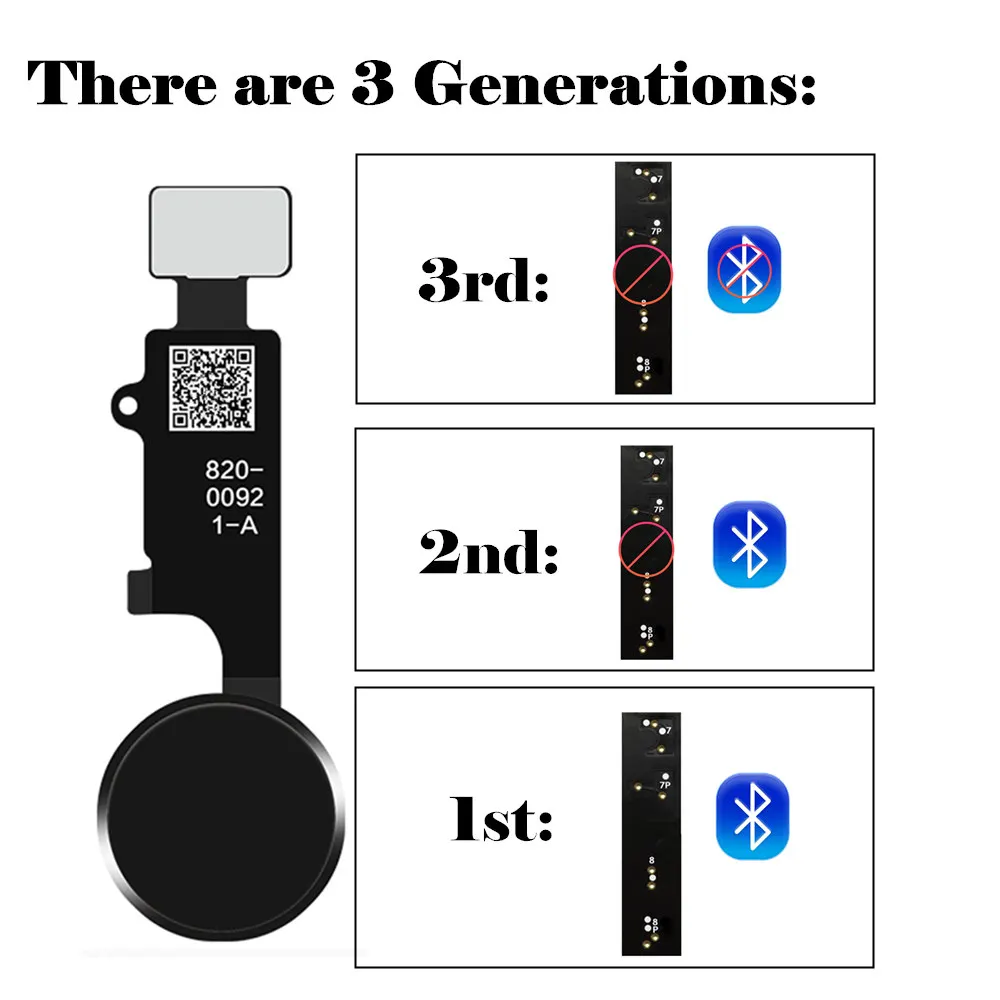 AYJ без Bluetooth Универсальная Кнопка hx Home Flex для iPhone 7 8 Plus функция возврата конечное решение Черный Белый розовое золото JC