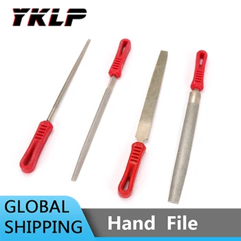 

250mm 10'' Diamond Coated Files Metal Plastic Woodworking Grinding Carving 4Pcs