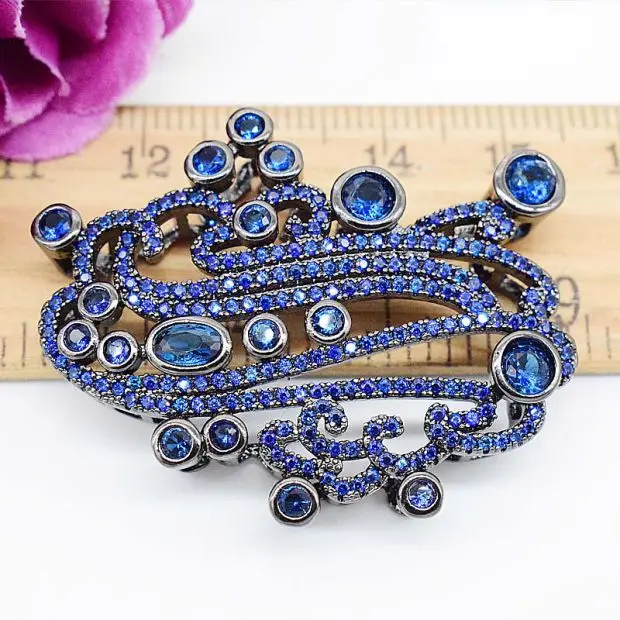 30x42mm Crystal cubic zircon connector Micro Pave for necklace pendant Jewelry DIY Jewelry Findings