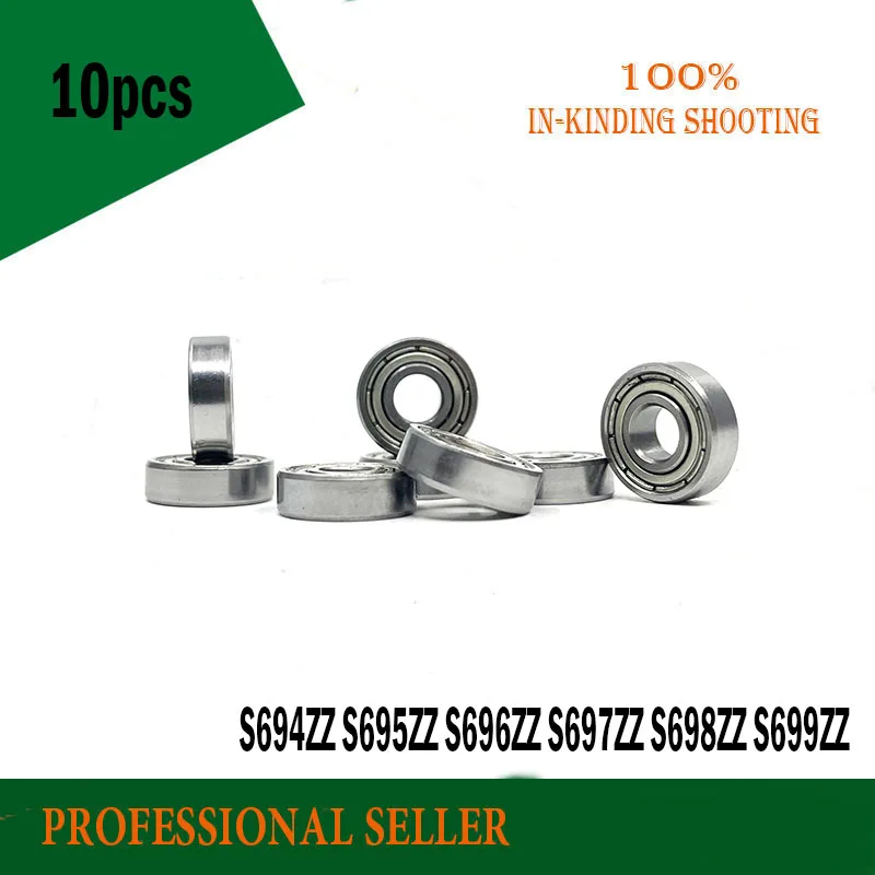 

10pcs S692ZZ S693ZZ S695ZZ S696ZZ S697ZZ S698ZZ S699ZZ 440 STAINLESS STEEL deep groove ball bearings miniature ball bearing