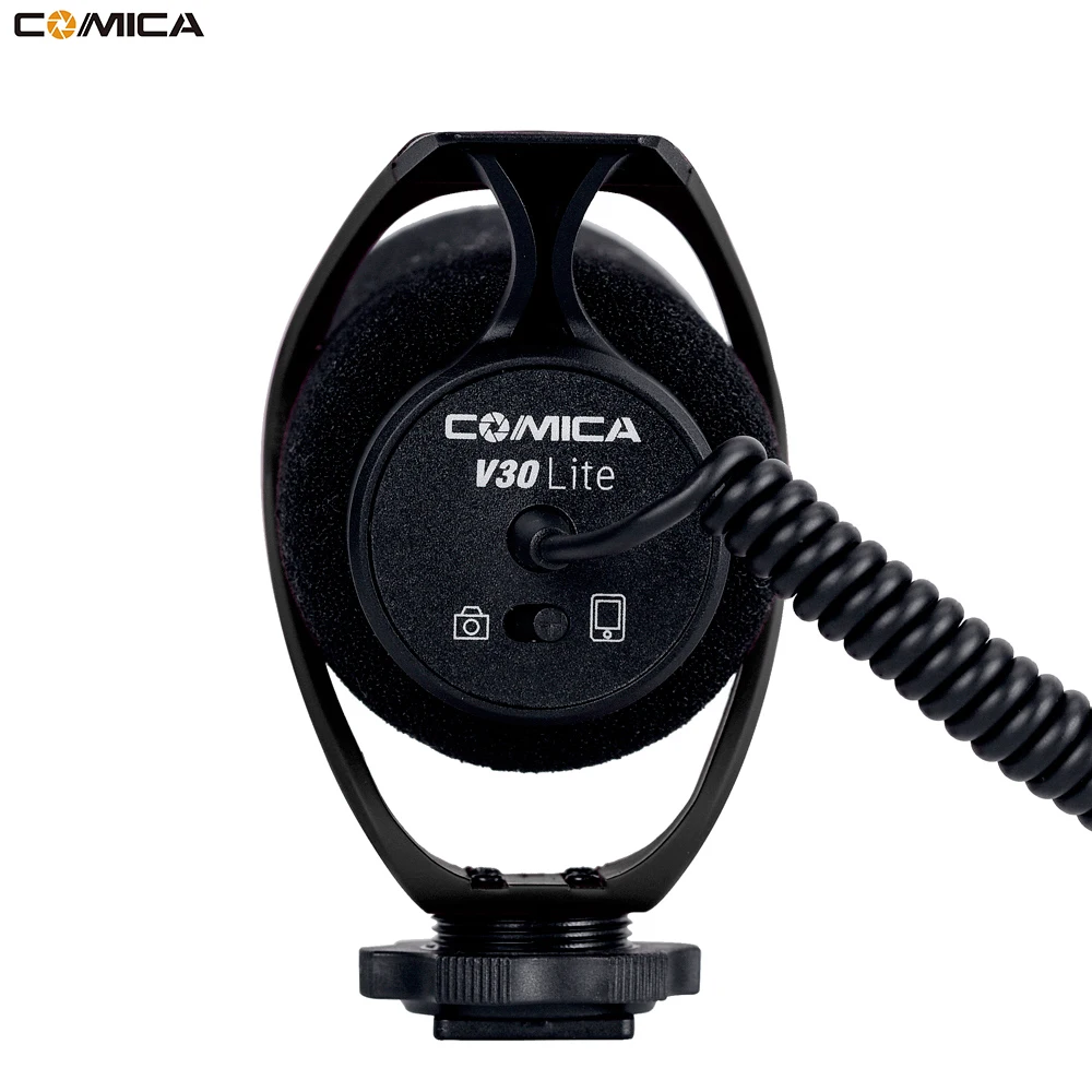 Comica CVM V30 Lite видео Запись микрофон на камеру/телефон для Canon Nikon Sony DSLR видеокамера