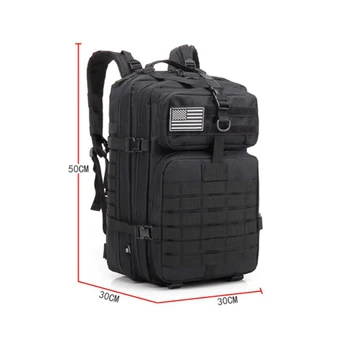 

Aolikes Large Capacity Man Army Tactical Backpacks Military Assault Bags Pack For Trekking Camping Army Green Hunting Bag 45L