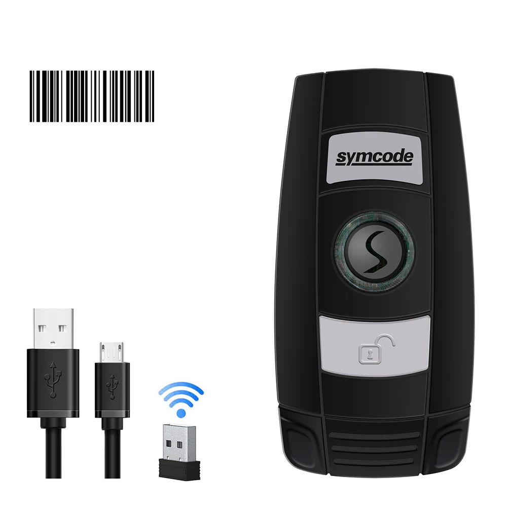 1D Bluetooth беспроводной сканер штрих-кода USB проводной и 2 4 ГГц Беспроводная передача